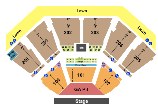 Dos Equis Pavilion Twenty One Pilots Seating Chart